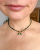 chokery Naszyjnik malachit awenturyn turmalin kamienie naturalne choker 1