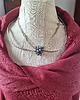 naszyjniki - inne Lniany naszyjnik wisior z perłami boho 3