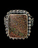 pierścionki srebrne Pierścionek kosmos- Matrix opal 1