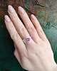 pierścionki srebrne Pink topaz 3