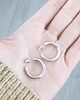 kolczyki srebrne Kolczyki srebrne Liquid Hoop Earrings (silver) 3