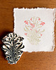 stemple Ręcznie robiony stempel do scrapbookingu, polny kwiat w stylu art nouveau 4