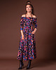 sukienki midi damskie Sukienka - Sandy Midnight Flower 1