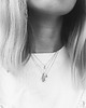 srebrne naszyjniki Mini Liquid Necklace (silver, long drop) 1