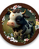 puzzle dla dzieci Puzzle drewniane Urocza Krówka 40 elementów XL 2