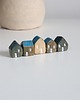 figurki i rzeźby Ceramiczne mini domki zestaw 5 szt. 3