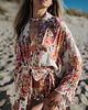 bluzki kimonowe damskie Kimono Flower Ecru SHORT 9