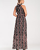 sukienki maxi damskie Elegancka sukienka wieczorowa maxi na halter rozkloszowana - M1091 3