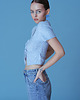 kolczyki z masy plastycznej Kolczyki "Ofelia" baby blue 2