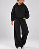 komplety damskie Dres Hoodie + Baggy 2W1 BLACK 4