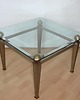 stoliki kawowe Stolik kawowy Art Deco z metalu, mosiądzu i szkła  7