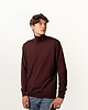 swetry męskie Sweter Męski OCELOT Bordowy- wełniany golf 100% merino M/L 2