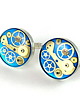 spinki do mankietów SPINKI - Steam dream (Blue) 1