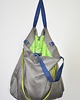 torby na ramię Torba hobo XXL- szary, limonka, kobalt 1