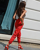 spodnie dresowe damskie Spodnie dresowe czerwone. 2