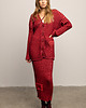 kardigany damskie Kardigan LOVE LINES Long red 2