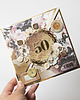 kartki scrapbooking 50 rocznica ślubu, złote gody, kartka 3d 2