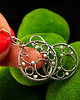 kolczyki z kamieniami Srebrne Kolczyki z Perłami - Koła Wire Wrapping Perły Srebro 4