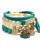 bransoletki z kamieni naturalnych Turquoise and ivory vol. 2 /16-08-22/ set 2