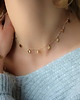chokery Choker blaszki srebro 925 pozłacane 1