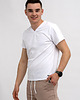 t-shirty męskie T-shirt męski do V biały 2