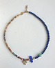 chokery Naszyjnik choker ANTYK TEBY lapis lazuli, jaspis obrazkowy, turkus mosiądz 4