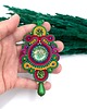 wisiory Wisiorek sutasz handmade kolorowy barwny naszyjnik Florina z ważką 1