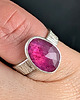 pierścionki srebrne Pierścionek różowy turmalin 2