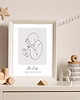obrazy i plakaty do pokoju dziecięcego Metryczka LineArt Plakat Szkic Nr.7 1
