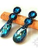 kolczyki swarovski Bermuda Blue, kolczyki z kryształami Swarovski 2