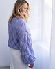 swetry damskie Sweter Divine z liśćmi, z super kid moheru z jedwabiem, handmade 3