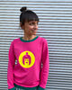 bluza bez kaptura damska Bluza fuksja 1
