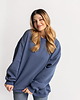 bluza bez kaptura damska Bluza Biggie Niebieski Dżins 3