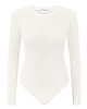 body damskie BODY LONGSLEEVE CREW NECK OAT ecru 1