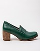 botki damskie SKÓRZANE PÓŁBUTY ZAPATO 250  ZIELONY 5
