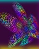 grafiki i ilustracje Rainbow flower, rysunek graficzny 1