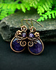 kolczyki wire wrapping Kolczyki z ametystem 7