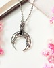 wisiory Naszyjnik Lunula Onyks stal chirurgiczna wisiorek handmade 2