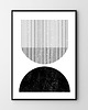 plakaty Zestaw plakatów geometrycznych - black lines 1