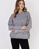swetry damskie  Sweter w sportowym stylu - SWE322 szary MKM 4