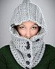 szale damskie Monohood 04 - JASNO SZARY 9