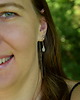 kolczyki wire wrapping Kolczyki przewlekane krople kamień księżycowy wire wrapping 1