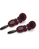 kolczyki soutache Kolczyki soutache - onyks, bordowe, współczesne 2