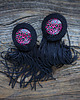 kolczyki soutache Pink Panter -kolczyki sutasz z motywem panterki 1