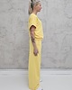 komplety damskie Chiara oversizowy komplet bezrękawnik i spodnie wide leg Butter Yellow 2