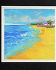 obrazy Słoneczne wybrzeże obraz pastela olejna 15x15 cm 2