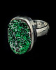 pierścionki srebrne Pierścionek Szmaragdowy uwarowit 1