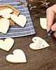 klocki i zabawki drewniane Serca do malowania 30SZT Drewniane małe serduszka 3cm Decoupage Scrapki 3