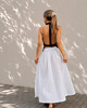 spódnice maxi Feather White - spódnica ze 100% bawełny 2