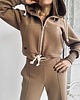 spodnie dresowe damskie Spodnie Dresowe LOFF Camel 1